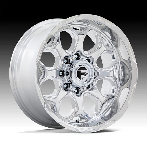 Fuel Scepter FC862HX Polished Custom Truck Wheels 1